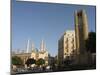 Clock Tower in Place d'Etoile (Nejmeh Square), New Mosque Behind, Downtown, Beirut, Lebanon-Christian Kober-Mounted Photographic Print