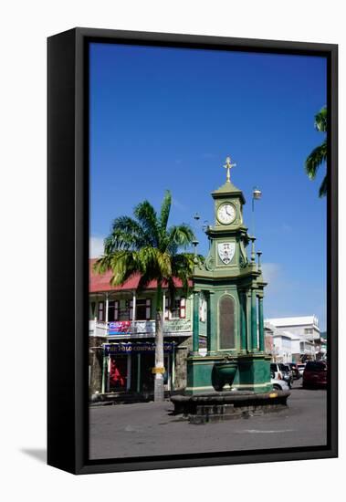 Clock Tower in the Centre of Capital-Robert Harding-Framed Stretched Canvas