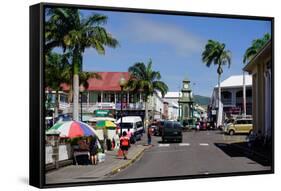 Clock Tower in the Centre of Capital-Robert Harding-Framed Stretched Canvas