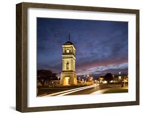 Clock Tower in the Square, Feilding, Manawatu, North Island, New Zealand, Pacific-Smith Don-Framed Photographic Print