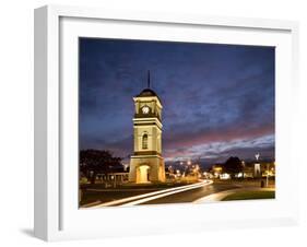 Clock Tower in the Square, Feilding, Manawatu, North Island, New Zealand, Pacific-Smith Don-Framed Photographic Print