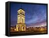 Clock Tower in the Square, Feilding, Manawatu, North Island, New Zealand, Pacific-Smith Don-Framed Stretched Canvas