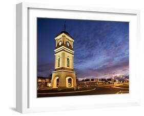 Clock Tower in the Square, Feilding, Manawatu, North Island, New Zealand, Pacific-Smith Don-Framed Photographic Print