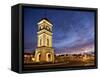 Clock Tower in the Square, Feilding, Manawatu, North Island, New Zealand, Pacific-Smith Don-Framed Stretched Canvas