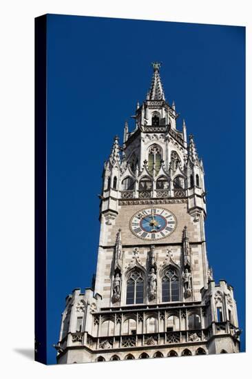 Clock Tower, New Town Hall, Marienplatz (Plaza) (Square), Old Town, Munich, Bavaria, Germany-Richard Maschmeyer-Stretched Canvas