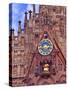 Clock Tower of Church of Our Lady, Nuremberg, Germany-Miva Stock-Stretched Canvas