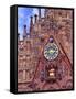 Clock Tower of Church of Our Lady, Nuremberg, Germany-Miva Stock-Framed Stretched Canvas