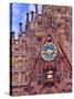 Clock Tower of Church of Our Lady, Nuremberg, Germany-Miva Stock-Stretched Canvas