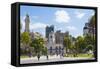 Clock tower of City Legislature Building, Buenos Aires, Argentina-Keren Su-Framed Stretched Canvas