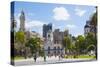 Clock tower of City Legislature Building, Buenos Aires, Argentina-Keren Su-Stretched Canvas