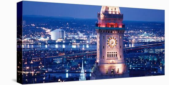 Clock Tower of the Custom House, Boston, Suffolk County, Massachusetts, USA-null-Stretched Canvas