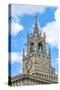 Clock tower of town hall, Avignon, France-Jim Engelbrecht-Stretched Canvas