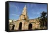 Clock Tower, Plaza de La Paz, Old City, Cartagena, Colombia-Jerry Ginsberg-Framed Stretched Canvas