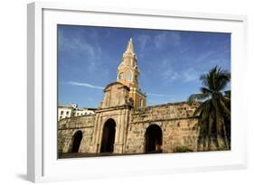 Clock Tower, Plaza de La Paz, Old City, Cartagena, Colombia-Jerry Ginsberg-Framed Photographic Print