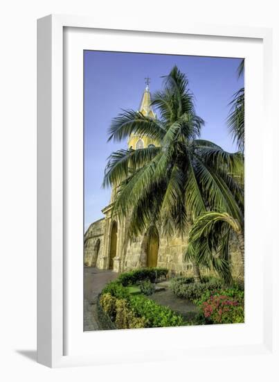 Clock Tower, Plaza de La Paz, Old City, Cartagena, Colombia-Jerry Ginsberg-Framed Photographic Print