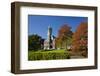 Clock Tower, Registry Building, University of Otago in Autumn, Dunedin, South Island, New Zealand-David Wall-Framed Photographic Print