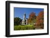 Clock Tower, Registry Building, University of Otago in Autumn, Dunedin, South Island, New Zealand-David Wall-Framed Photographic Print