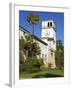 Clock Tower, Santa Barbara County Courthouse, Santa Barbara, California, United States of America, -Richard Cummins-Framed Photographic Print