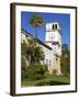 Clock Tower, Santa Barbara County Courthouse, Santa Barbara, California, United States of America, -Richard Cummins-Framed Photographic Print