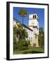 Clock Tower, Santa Barbara County Courthouse, Santa Barbara, California, United States of America, -Richard Cummins-Framed Photographic Print