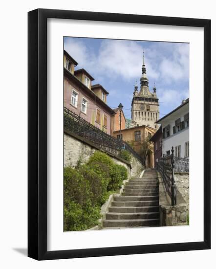 Clock Tower, Sighisoara, Transylvania, Romania, Europe-Gary Cook-Framed Photographic Print