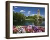 Clock Tower, Spokane River, Riverfront Park, Spokane, Washington, USA-Charles Gurche-Framed Premium Photographic Print