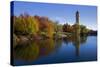 Clock Tower, Spokane River, Riverfront Park, Spokane, Washington, USA-Charles Gurche-Stretched Canvas