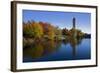 Clock Tower, Spokane River, Riverfront Park, Spokane, Washington, USA-Charles Gurche-Framed Photographic Print