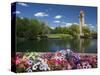 Clock Tower, Spokane River, Riverfront Park, Spokane, Washington, USA-Charles Gurche-Stretched Canvas