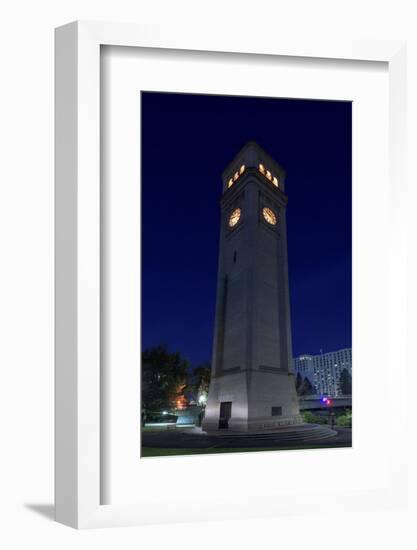 Clock Tower Spokane WA-Steve Gadomski-Framed Photographic Print