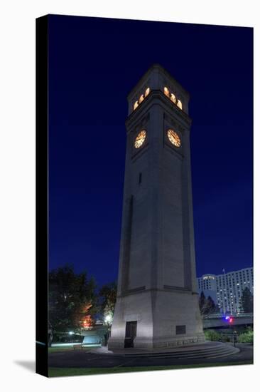 Clock Tower Spokane WA-Steve Gadomski-Stretched Canvas