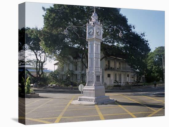 Clock Tower, Victoria, Island of Mahe, Seychelles, Indian Ocean, Africa-Bruno Barbier-Stretched Canvas