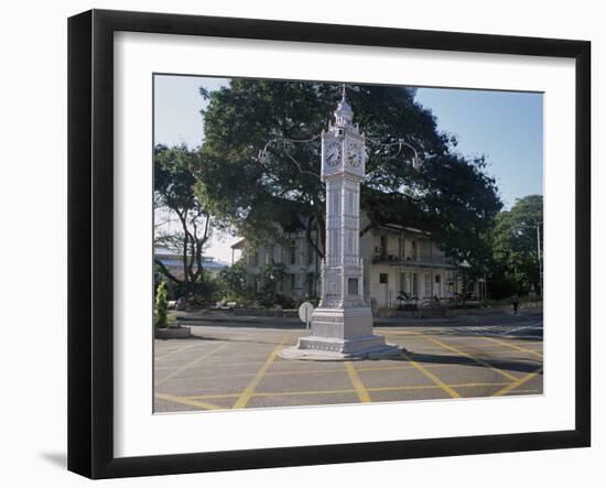 Clock Tower, Victoria, Island of Mahe, Seychelles, Indian Ocean, Africa-Bruno Barbier-Framed Photographic Print