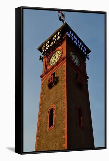 Clock Tower-Brian Moore-Framed Stretched Canvas