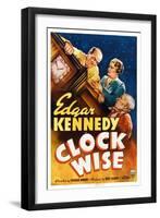 Clock Wise, from Left: Edgar Kennedy, Vivien Oakland, Billy Franey, 1939-null-Framed Art Print