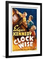 Clock Wise, from Left: Edgar Kennedy, Vivien Oakland, Billy Franey, 1939-null-Framed Art Print