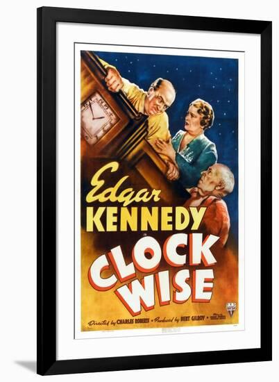 Clock Wise, from Left: Edgar Kennedy, Vivien Oakland, Billy Franey, 1939-null-Framed Art Print