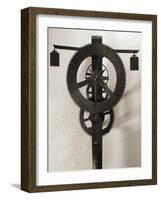 Clock with Weights Designed-Filippo Brunelleschi-Framed Giclee Print