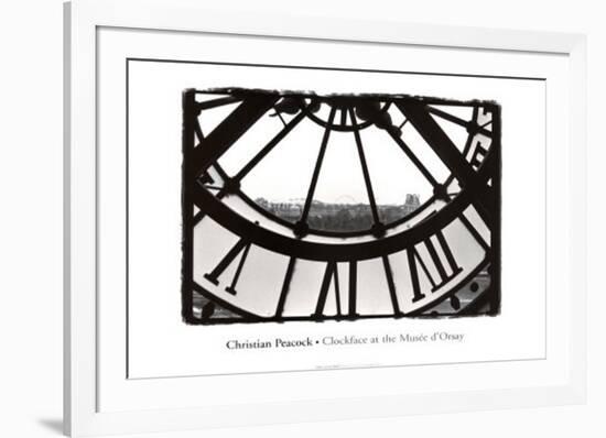 Clockface at the Musee d'Orsay-Christian Peacock-Framed Art Print