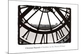 Clockface at the Musee d'Orsay-Christian Peacock-Mounted Art Print