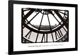 Clockface at the Musee d'Orsay-Christian Peacock-Framed Art Print