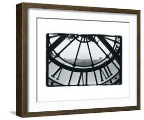 Clockface at the Musee d'Orsay-Christian Peacock-Framed Giclee Print