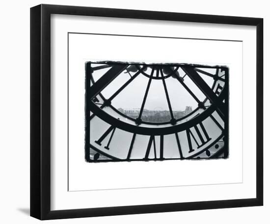 Clockface at the Musee d'Orsay-Christian Peacock-Framed Giclee Print