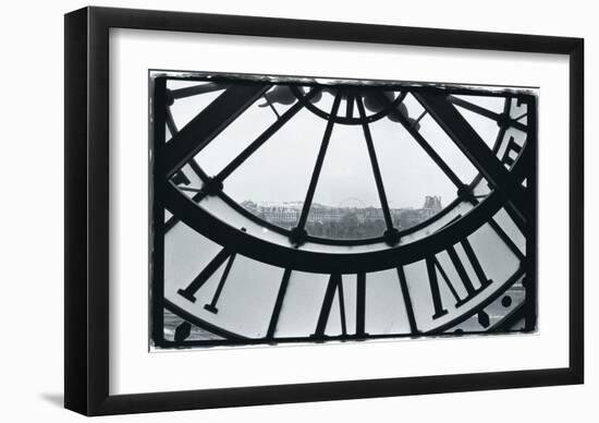 Clockface at the Musee d'Orsay-Christian Peacock-Framed Giclee Print