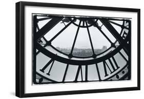 Clockface at the Musee d'Orsay-Christian Peacock-Framed Giclee Print