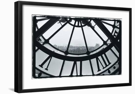 Clockface at the Musee d'Orsay-Christian Peacock-Framed Giclee Print