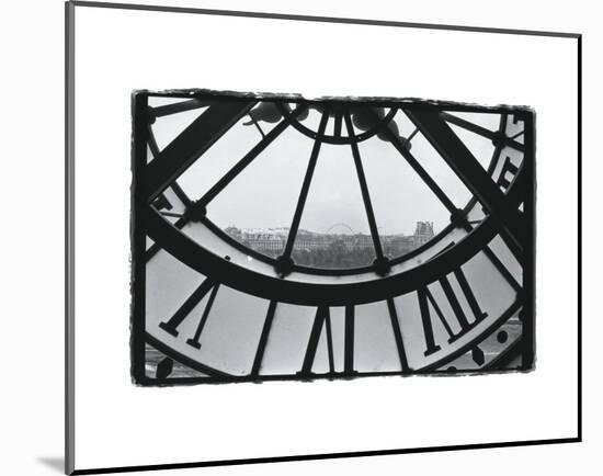 Clockface at the Musee d'Orsay-Christian Peacock-Mounted Art Print