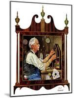 "Clockmaker,"July 18, 1931-J.F. Kernan-Mounted Giclee Print