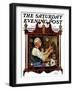 "Clockmaker," Saturday Evening Post Cover, July 18, 1931-J.F. Kernan-Framed Giclee Print