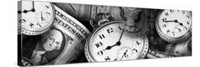 Clocks and Dollar Bills-null-Stretched Canvas